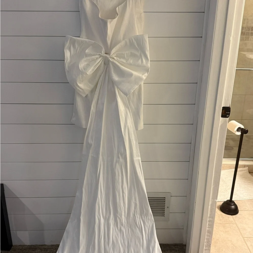 Betsey Johnson White Strapless Ruched Mini Dress - Picture 2 of 12